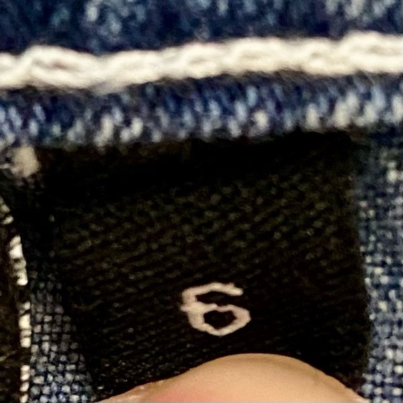 Christine Alexander Boot Cut Denim Jeans Size 6 Rhinestone Embellished - Picture 9 of 11